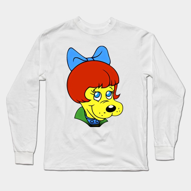 Bright Eyes, Pound Puppies 80's Cartoon Long Sleeve T-Shirt by RainbowRetro